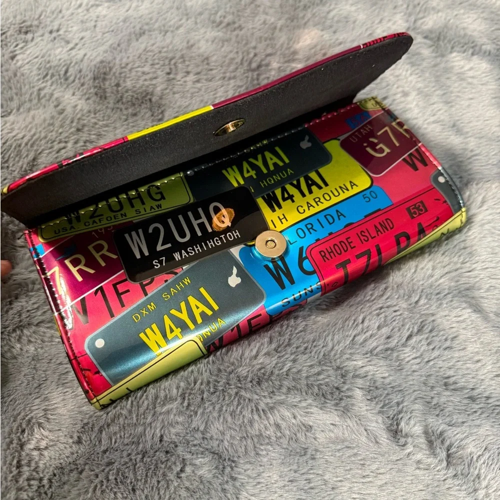 Colorful License Plate Clutch - Picture 2 of 5